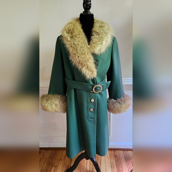 Vintage 1970s GORGEOUS Shagmoor Strawbridge & Clothier Coat - Picture 2 of 16